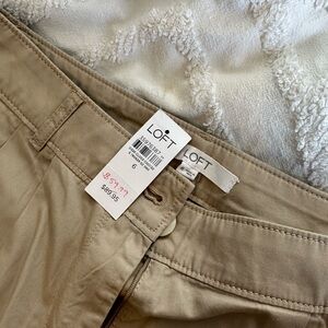 NWT- wide leg trouser khaki